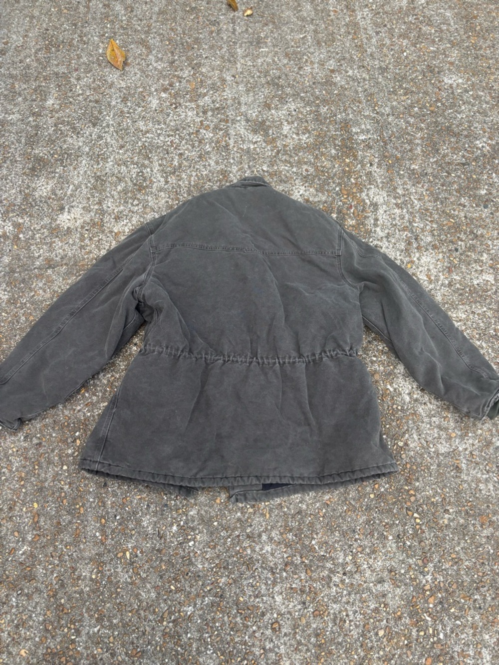 Carhartt Vintage Black Distressed Coat Chore Jacket Blanket Lined C46TMB USA - Picture 6 of 8